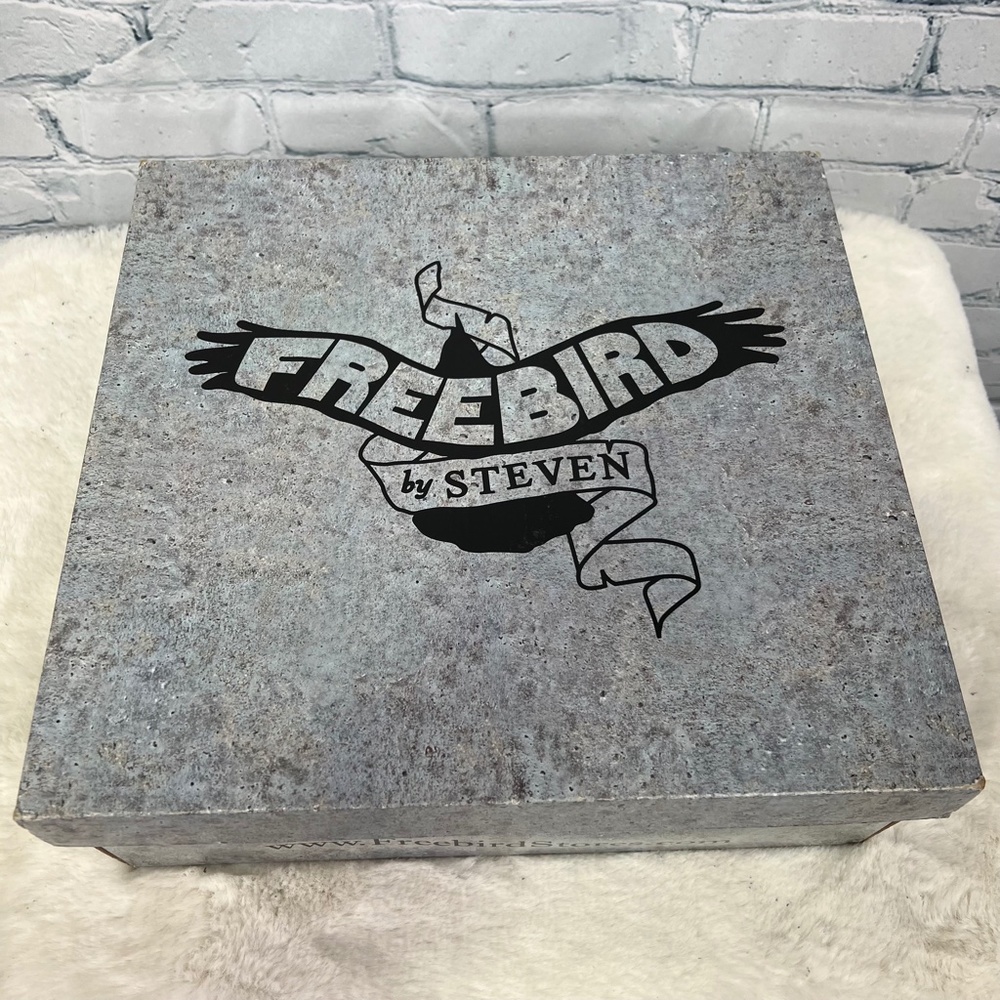 🚫SOLD! NIB/NWT($295)🤩 |•FREEBIRD🦅BY STEVEN•| CRUE Navy Multi Strappy Wrap Boo - Picture 15 of 16